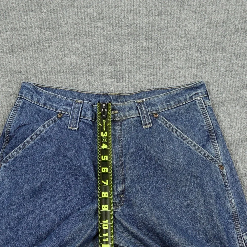Wrangler Jeans Mens 32x32 Blue Straight‎ Relaxed Lined Insulated Denim Pockets